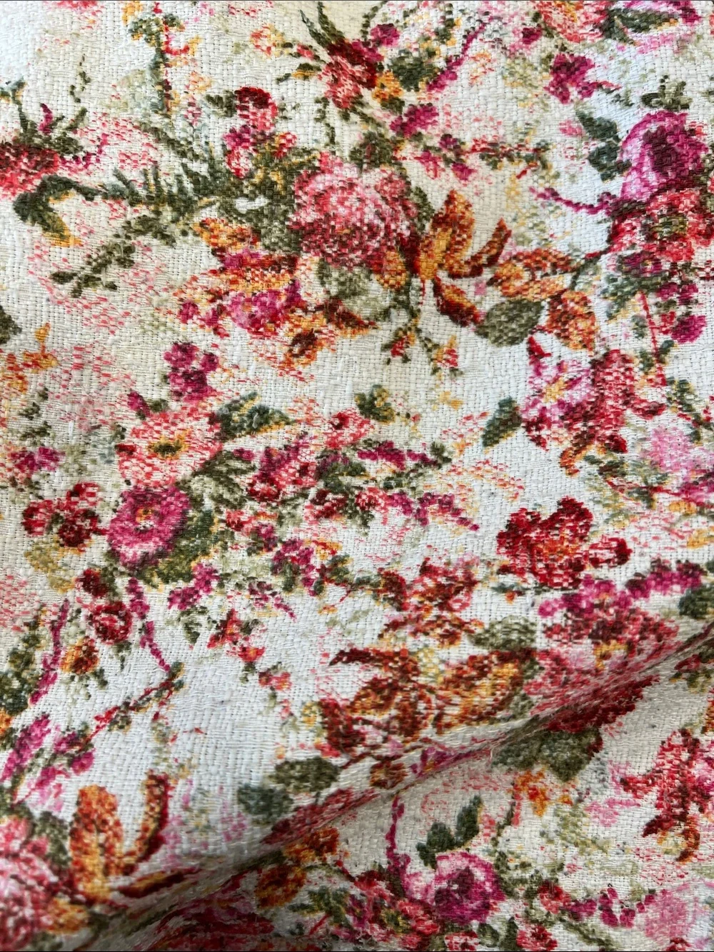 Patachou pink floral tapestry shift dress girls 6 made in Portugal